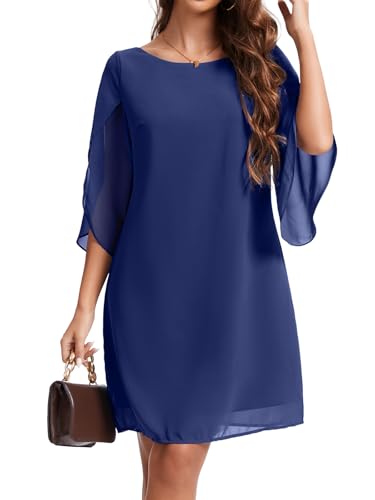 Dresses for Women 2025 Summer Dress of Flutter 3/4 Sleeve4