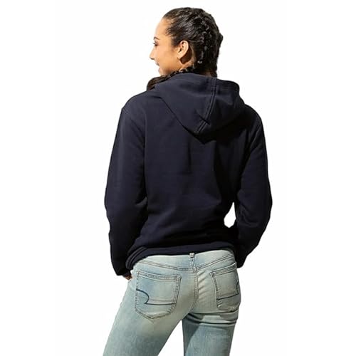 Image of Clotth Theory Women's Cotton Fleece Hooded Neck Sweatshirt | Hoodie Jacket with Kangaroo Pocket