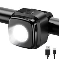 OnMeto Fahrradlicht Vorne,IPX5 Wasserdicht Frontfahrrad Lampe Fahrrad licht,USB Typ-C Wiederaufladbares Fahrradleuchten für Fahrrad(schwarz)
