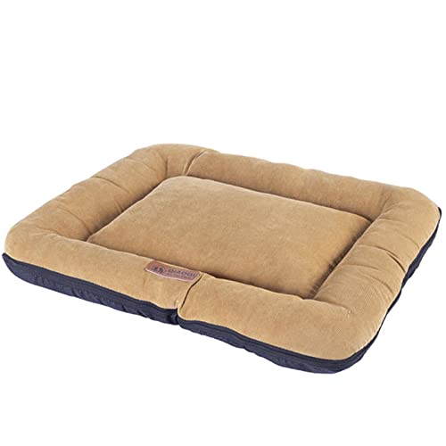 XMYNB Cama de Perro Camas De Cat Mat Mat Mat Sofa Sofa Collador De Dormiento con Cubierta Removable Cojín Suave para Perros Grandes-Yellow,S 48X35Cm Cover