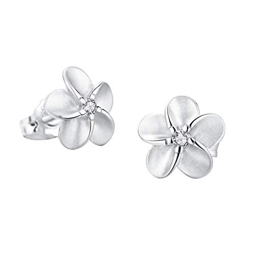 Preisvergleich Produktbild SILVERAGE 925 Silber Blumen Ohrringe Geschenk für Frauen