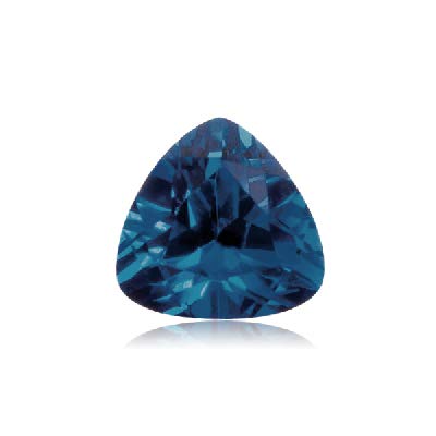 2.32-2.84 Cts Of 8.0X8.0 Mm Aaa Trillion Cut Swiss Made Rough Synthetic Blue Sapphire (1 Pc) Loose Gemstone #TOP2