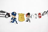 Cops and Robbers - Garland | Cop Party Decoration | Boy Birthday Party | Cops, Robbers, Police Car, Police Badge, Handcuffs, Stop Sign | Kids Party Decor