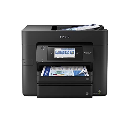 Epson Workforce Pro WF-4830 Wireless All-in-One Printer, Auto 2-Sided...