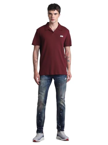 Image of Jack & Jones Polo Collar Slim Fit Pure Cotton T-Shirt