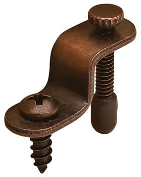 Hardware Bronzed Adjustable Glass Retainer Clip for Multiple Thicknesses (15)