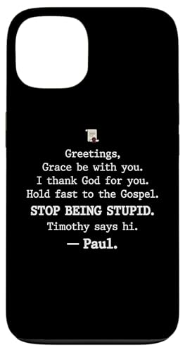 Greetings Grace Be with You I Thank God for You Hold Fast �X�}�z�P�[�X iPhone 13 �p