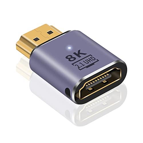 Poyiccot 8K HDMI �����A�_�v�^�A������48Gbps HDMI 2.1 �I�X to ���X�����A�_�v�^�A8K 60Hz / 4K 120Hz HDR�Ή� Switch/�e���r/HDTV/Roku/Xbox 360/PS4/PS3�ȂǂɑΉ��C1��