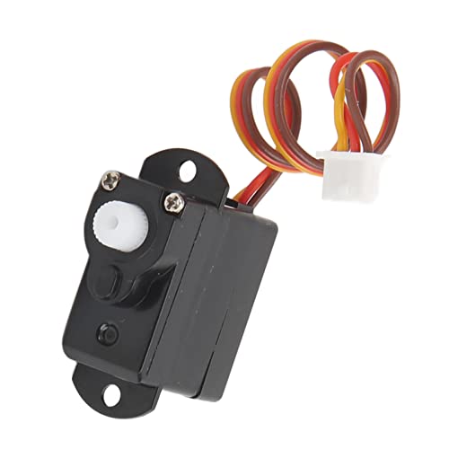 Dilwe Lenkgetriebe Servo, RC Flugzeug Ersatz Lenkservo Weihnachten Aircraft Model Parts f¨¹r XK A250 A260, Kunststoff Schwarz Flugzeug Ersatzteile Zubehr Flugzeugmodellteile