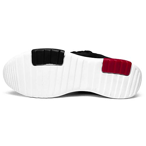 Kit Tênis Sneaker Masculino Conforto Com Chinelo Slide Esportivo + Relógio e Carteira (41, PRETO)