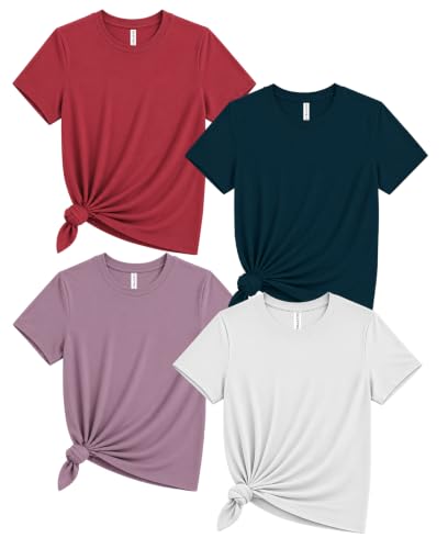 Image of Sleepynuts Women's Plain Round Neck Regular Fit Half Sleeve Cotton T Shirt