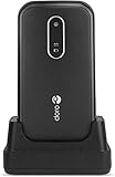 Doro 6620 - Teléfono móvil desbloqueado 3G Clamshell con botón grande para personas mayores con pantalla de 2.8 pulgadas, botón de emergencia y posicionamiento GPS (negro) [versión británica e