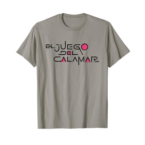 Juego del Calamar Español Negro Texto Logo El Juego del Calamar Camiseta