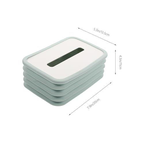 HIAKDOFT 折りたたみシリコンティッシュボックス 軽量収納可能 抽出簡単 リビング ダイニング対応 抗菌素材採用デスクトップティッシュケー