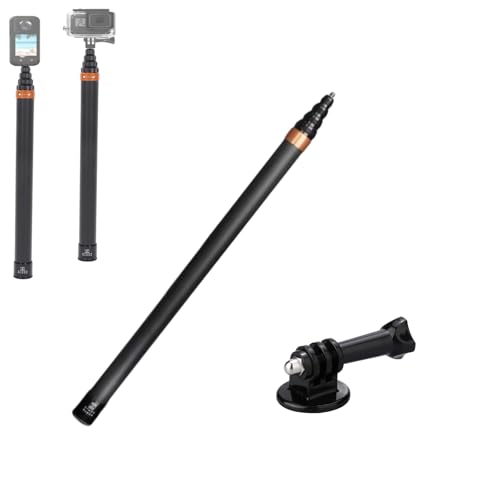 insta360 自撮り棒 3m Amazon | 3m自撮り棒 Insta360に対応 9段伸縮式 炭素繊維 GoPro