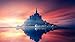 nobrand Puzzle per Adulti Amico Kid Puzzle Mont-Saint-Michel Francia Isola Castello Tramonto DIY 1000Pezzo