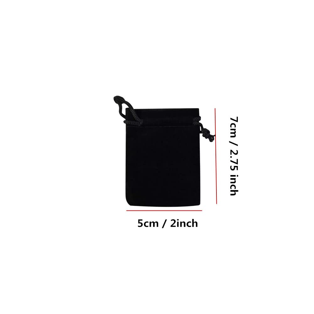 Fluwelen zakjes, sieradenzakjes, kleine stoffen zakjes met trekkoord, fluwelen zakjes, cadeauzakjes, stoffen zakjes om te vullen voor sieraden, bruiloft, Kerstmis, verjaardag, feest, cadeau, 8 x 10 cm