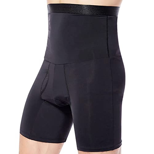 Modellatore a vita alta per uomo,Allenatore di vita modellante per corpo snellente elastico | Pantaloncini morbidi e traspiranti aderenti per scolpire il corpo della pancia. Generic
