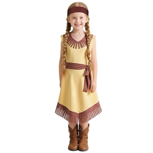 DiULi Höhlenmensch Verkleidung Kinder Mädchen, Kinderkostüm...