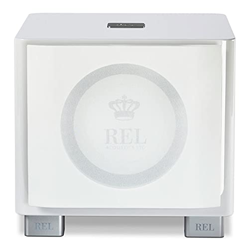 Rel Acoustics T/9X Subwoofer, 10 Inch Front-Firing Driver, Arrow™ Wireless Port, High Gloss White #TOP3