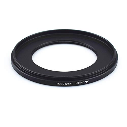 67mm-52mm Step-down-Ringe Filteradapter Ring - Metall Filter Adapterring von Kamera Objektiv mit 67mm Filtergewinde auf 52mm Filter-Ring Zubehör