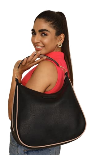 Image of The Gusto Stella Women Hobo Bag|Vegan Leather Shoulder Sling Bags|Ladies Stylish Shoulder Hand Bag with Zipper Closure|Office College Travel Casual Everyday Use