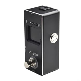 CLEAR LCD DISPLAY: Equipped with a clear LCD display, this tuner pedal provides easy-to-read visual for accurate tuning results, you stay in tune effortlessly REAL BYPASS DESIGN: Featuring a true bypass design, it maintains your guitar's original sig...