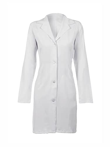 Jaleco Enfermagem Branco Acinturado Feminino Oxford Cor:Branco;Tamanho:M