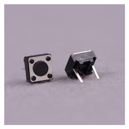 Micro interruptor táctil momentáneo 2 pines DIP pulsador electrónico 6x6x4,3mm para circuitos