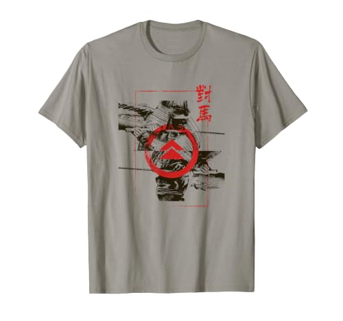 Ghost of Tsushima Mirrored Graphic with Crest T-Shirt Small