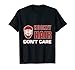 Homme Hockey Hair Don't Care Bâton de gardien de but pour adulte T-Shirt