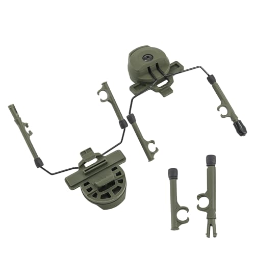 Tactical Headset Mounting Adapter for Comta III Headset, Compatible with Team Wendy 3.0 Version Helmets (Army Green)