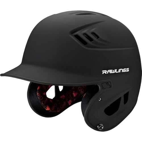 Rawlings | R16 VELO Baseball Batting Helmet | Junior (6 3/8" - 7 1/8") | Matte Black by Rawlings - Used condition - US$39.05