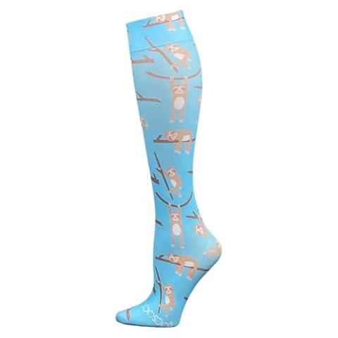 Hocsocx Swinging Sloth Performance Socks Moisture-Wicking Protection for Field Hockey, Ice Hockey, Soccer, Petite Medium Cover