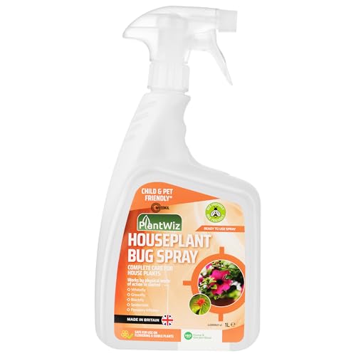 WeedKil Houseplant Bug Killer Spray 1L - Bug & Fungus Spray For Plants & Flowers - Child, Pet & Bee Friendly | Organic, Natural Ingredients - Ready To Use