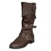 Caribbean Pirate Brown Costume Boots (Large 12-13)