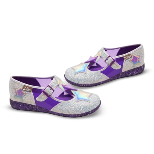 Image of Hot Chocolate Design Women's Mary Jane Flat Shoes - Mary Jane Flat Dress Shoes with Non-Marking Rubber Sole Adjustable Buckle-Strap, Adjustable Buckle-Strap and Cushioned Inner Sole with Arch Support
