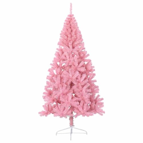 Árbol de Navidad artificial rosa de 240 cm con luces LED decorativas 5
