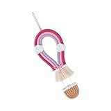 Generic 熱気球の壁掛け装飾 かわいいコットンロープ吊り下げ – 子供部屋や保育園のインテリアにぴったりのカラフルな飾り (a)