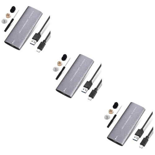 Boîtier disque dur externe SSD portable USB Type-C DOITOOL 3 pièces