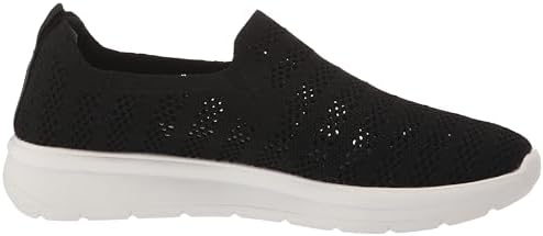 Clarks Women's Ezera Path Loafer, Black Textile, 8.5 Wide Review | Image 5