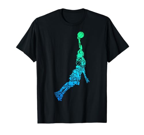 Entrenador de jugador de baloncesto Dunking Niños Niños Camiseta