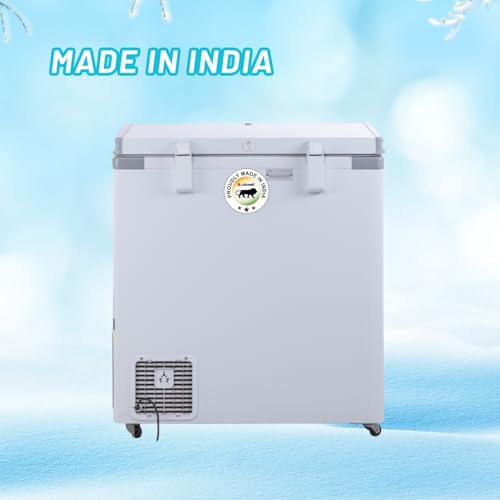 Image of Rockwell 250SDU Single Door 4 Star Convertible Deep Freezer | Fast Cooling, Low Power Consumption, 4 Year Warranty, Energy Efficient, Ideal for Small Families, Freezer or Cooler Mode