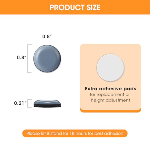 Aieve Appliance Sliders, 8 Pcs Small Appliance Slider for Countertop, Self Adhesive Home Finds Caster Wheels Rollers, Kitchen Must Have Gadgets for Stand Mixers, Coffee Makers, Air Fryers