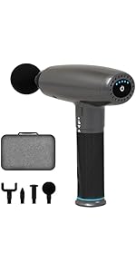 Massage Gun, Muscle Therapy Gun Handheld Deep Tissue Massager Gun with 5 Adjustable Speeds Back M...