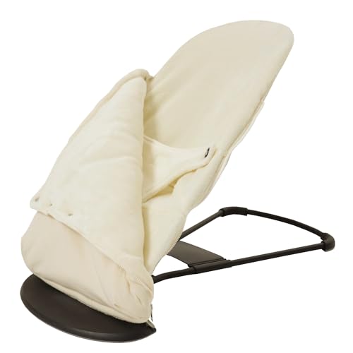 Housse transat bébé + sac pour hamac. Housse Belltop Compatible avec transat Babybjörn (Bliss et Soft): hypoallergénique, douce et respirante. Housse de balancelle bebe + chancelière thermique (Beige)