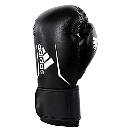 adidas Unisex Speed 100 - Schwarz/weiß ; Adsbg100 Boxhandschuhe, schwarz/ weiß, 12 oz EU
