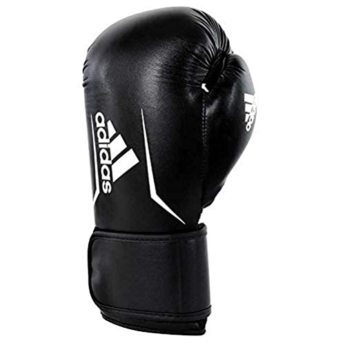 Gants de boxe adidas Speed 100 en mousse moulée légère coloris noir et blanc pour le combat