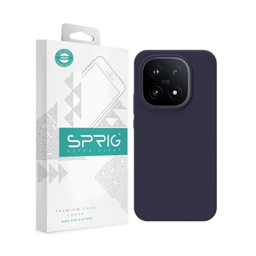 Image of SPRIG Compatible with IQOO 15 5G SilkTone Silicone Back Cover Drop Tested Shock Proof Mobile Case for Men, Women, Boys and Girls with Camera Protection (Midnight Blue)
