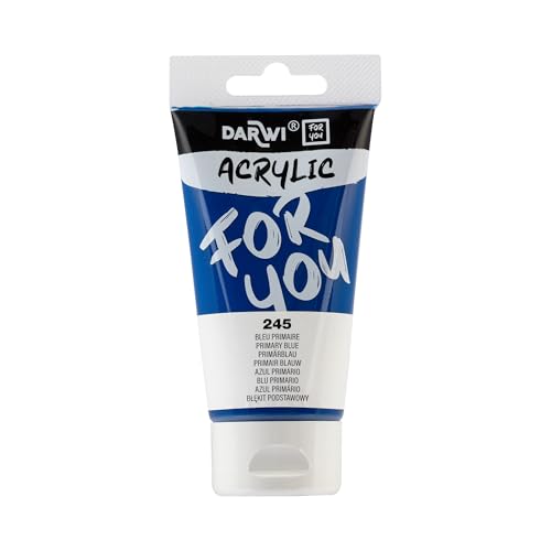Darwi For You DF5150075245C Acrylique 75ml Semi-transparent Bleu primaire